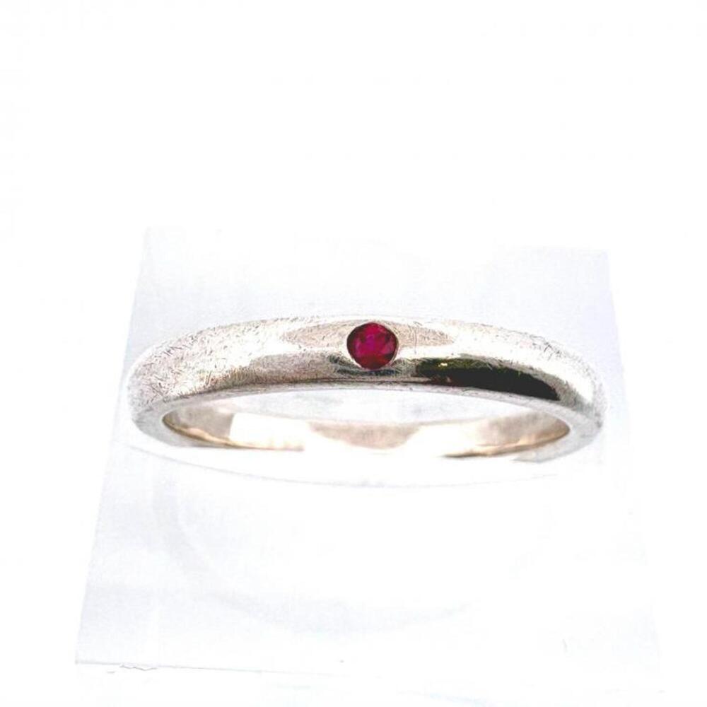TIFFANY & CO. Silver Ruby Ring